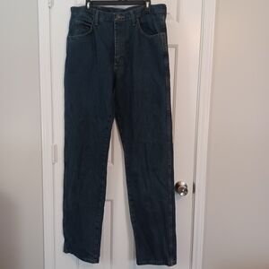 Rustler 5 Pocket Basic Denim Straight Leg Jeans Sz 34X36 TALL